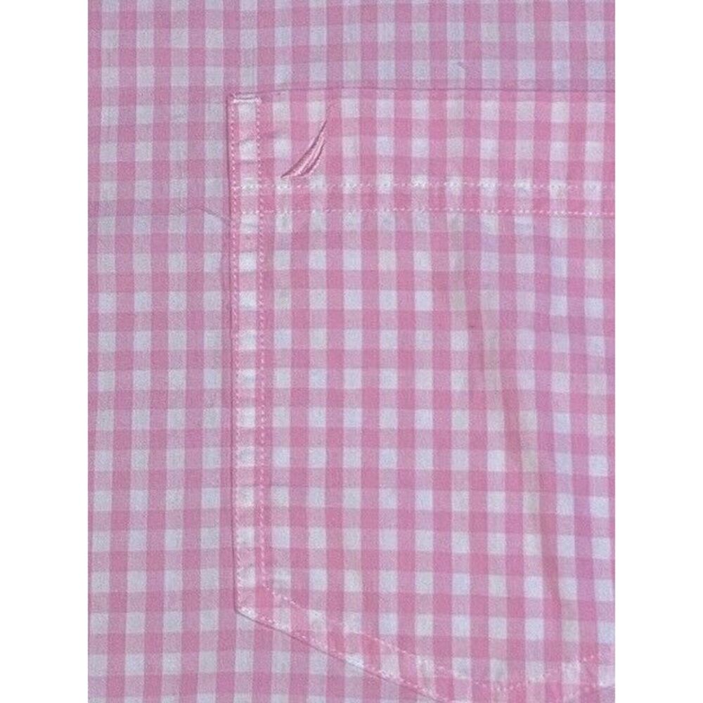 NAUTICA men's XX LARGE button‎ down 100% COTTON LIGHT PINK/WHITE long sleeve - Picture 7 of 9